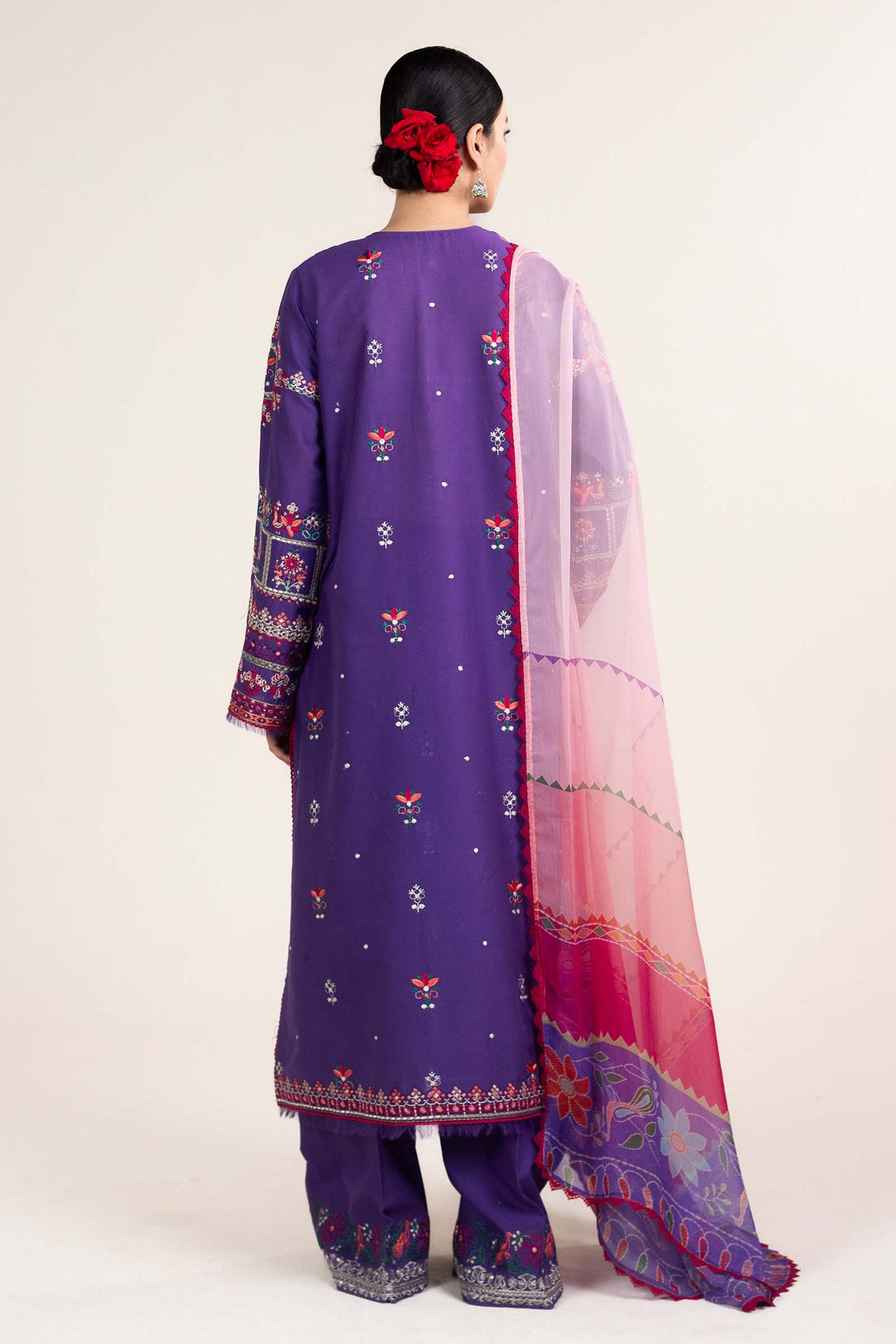 Zara Shahjahan | Stitched Lawn 24 | SL-LAMIA-7B - House Of Anaya