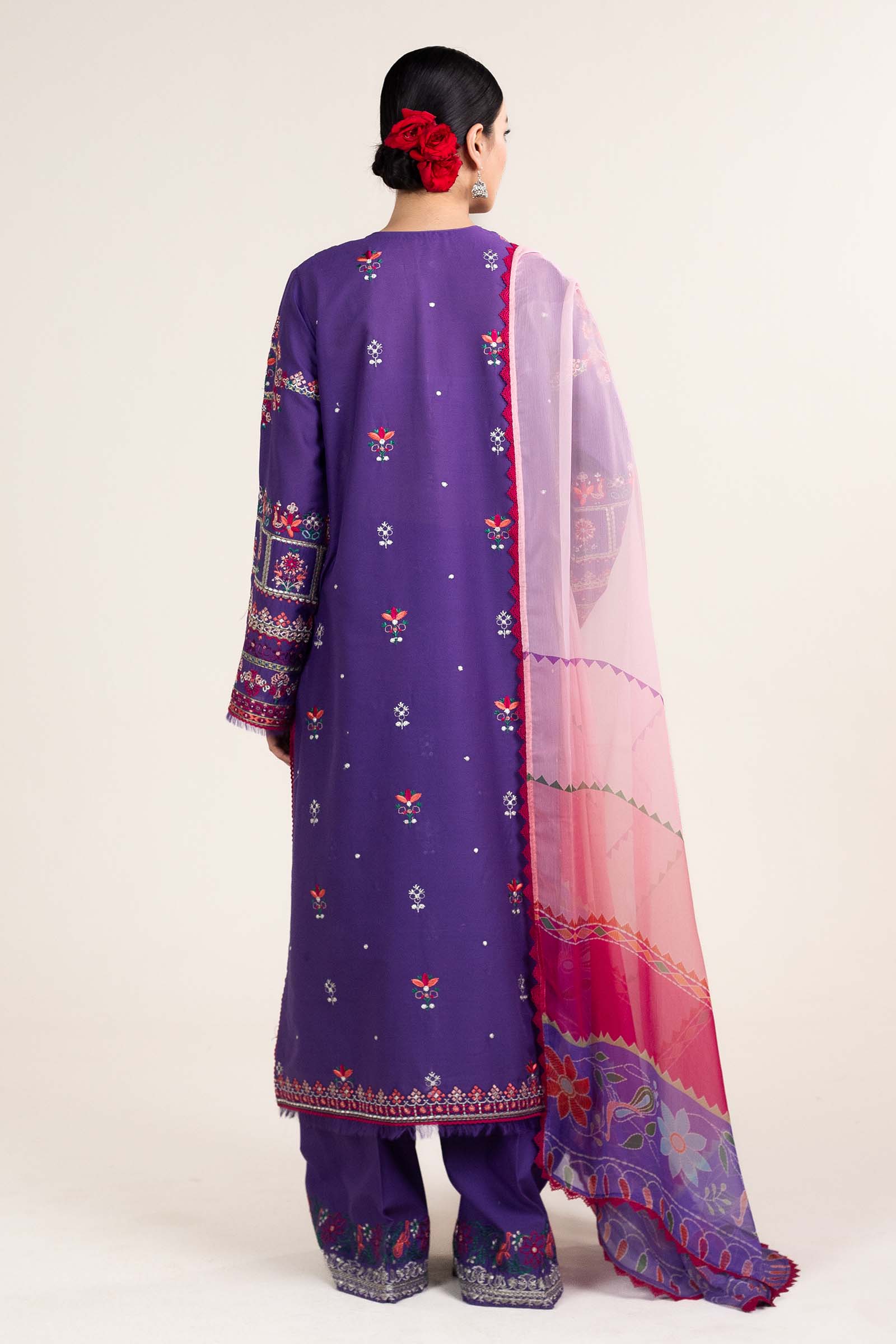 Zara Shahjahan | Stitched Lawn 24 | SL-LAMIA-7B - House Of Anaya