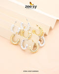 Spiral Hoop Earrings - House Of Zarish