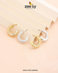 Spiral Hoop Earrings - House Of Zarish