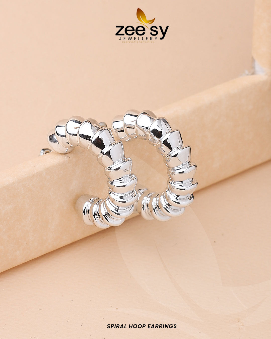 Spiral Hoop Earrings - House Of Zarish