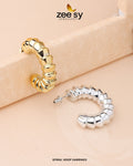 Spiral Hoop Earrings - House Of Zarish
