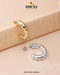 Spiral Hoop Earrings - House Of Zarish