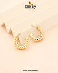 Spiral Hoop Earrings - House Of Zarish