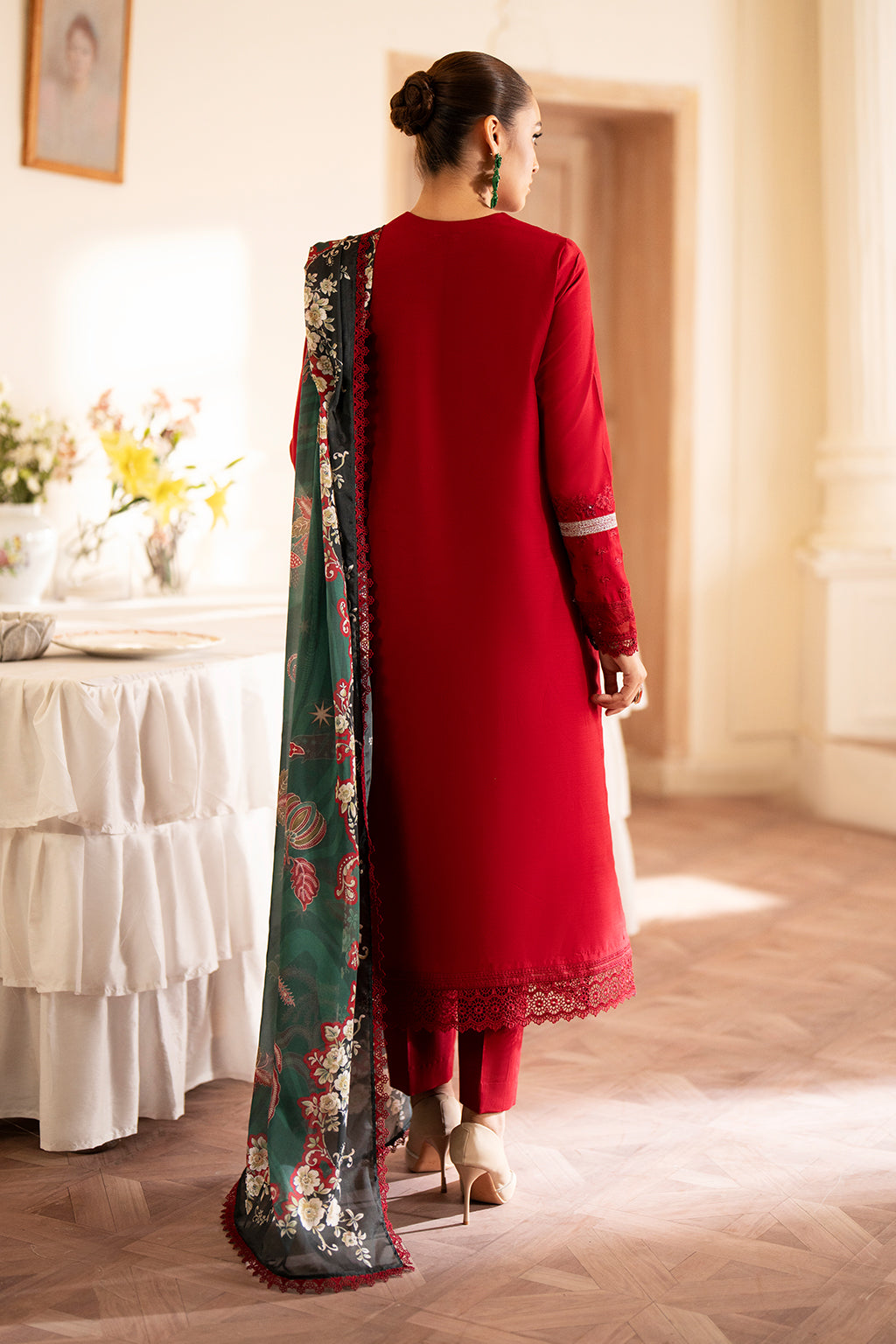 Saad Shaikh | Lumiere Winter |  D-07 Coral - House Of Anaya