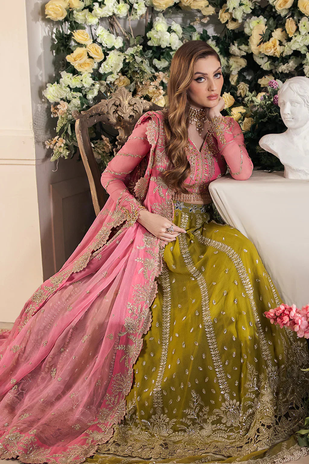 Saad Shaikh | Panache Luxury Chiffon 24 | Taskheer - House Of Anaya