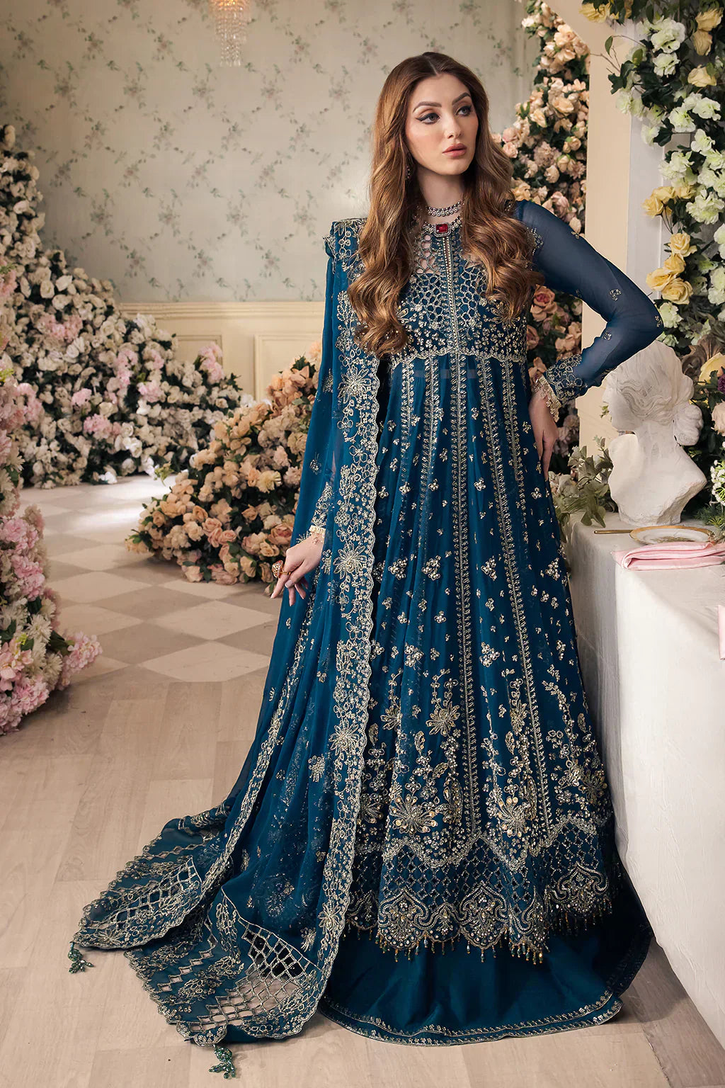 Saad Shaikh | Panache Luxury Chiffon 24 | Yumna - House Of Anaya