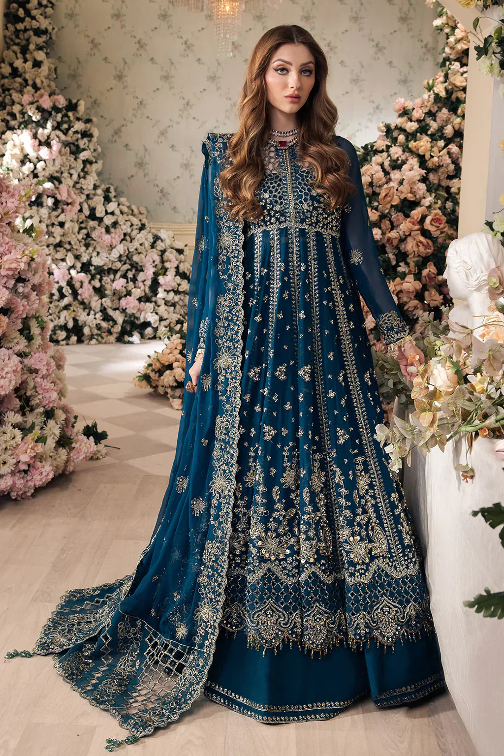 Saad Shaikh | Panache Luxury Chiffon 24 | Yumna - House Of Anaya