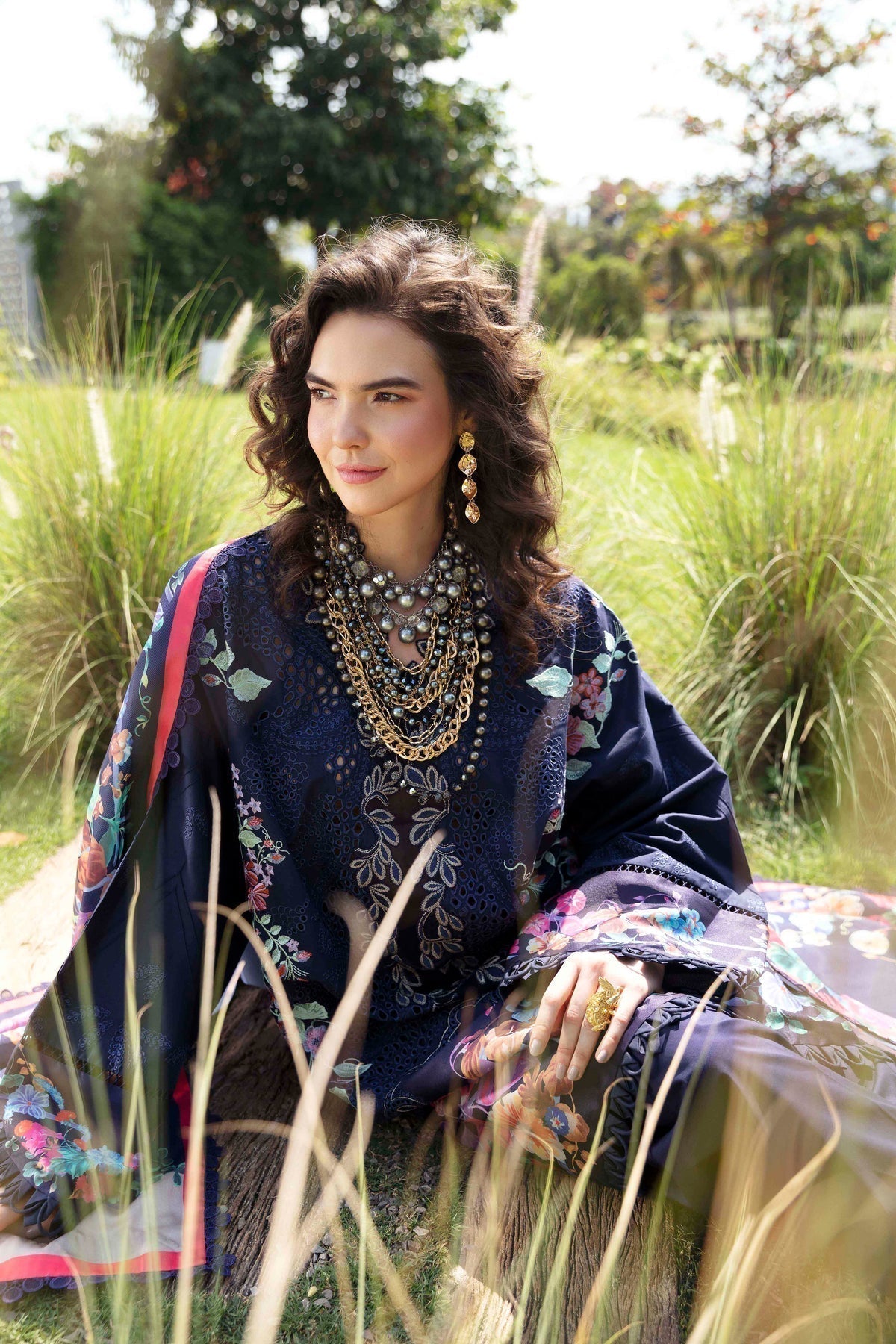 Sable Vogue | Luxury Lawn 24 | Blossom - House Of Anaya