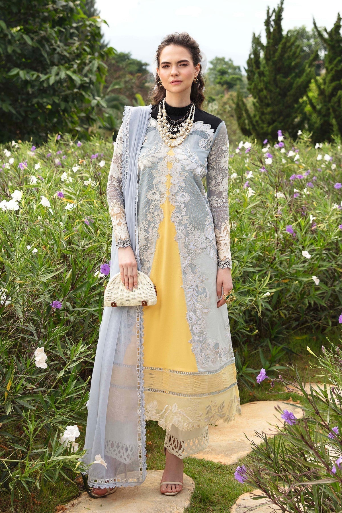 Sable Vogue | Luxury Lawn 24 | Leena - House Of Anaya