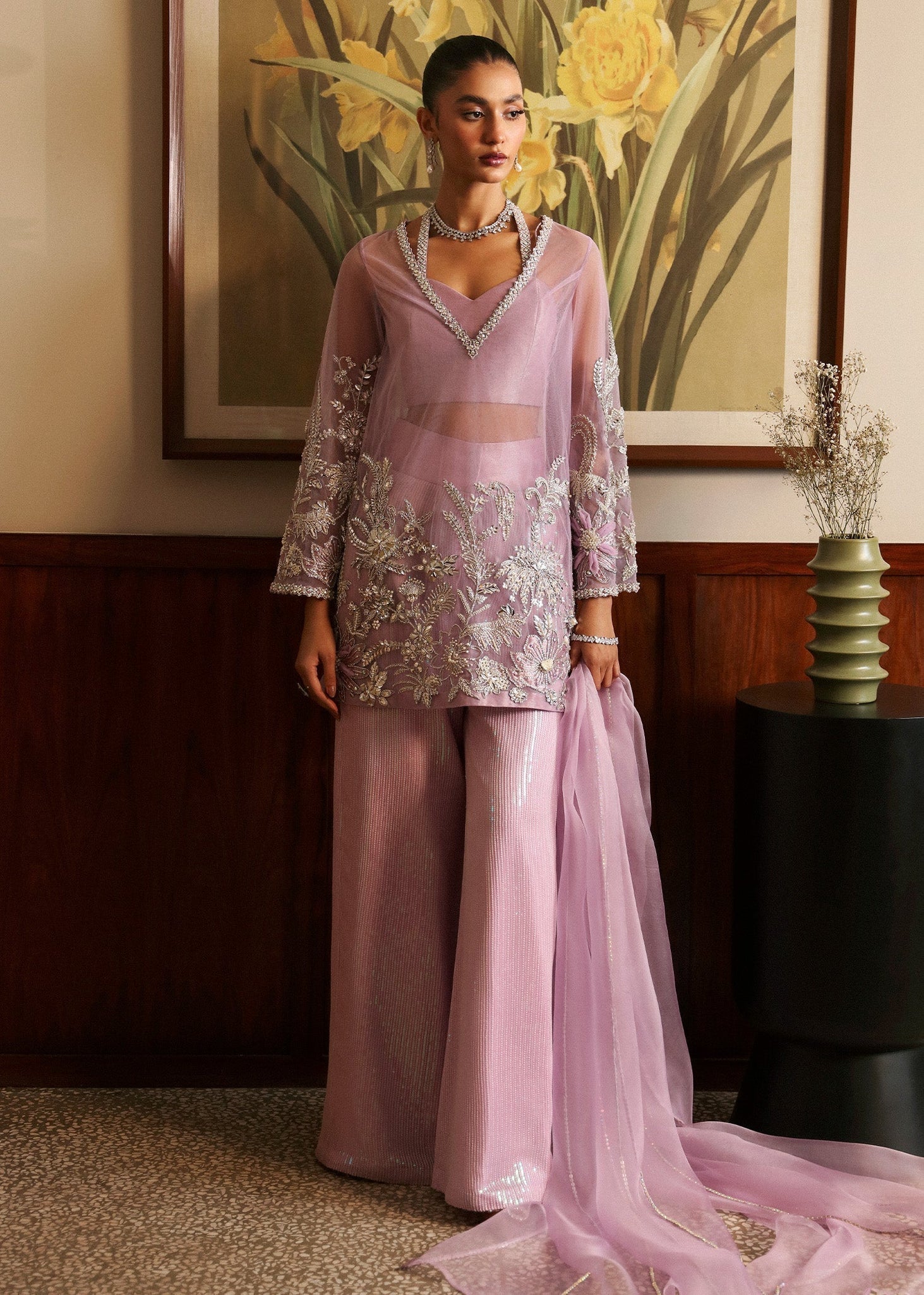 Sadaf Fawad Khan | Late Checkout at the Fred | Purple Charm - House Of Anaya