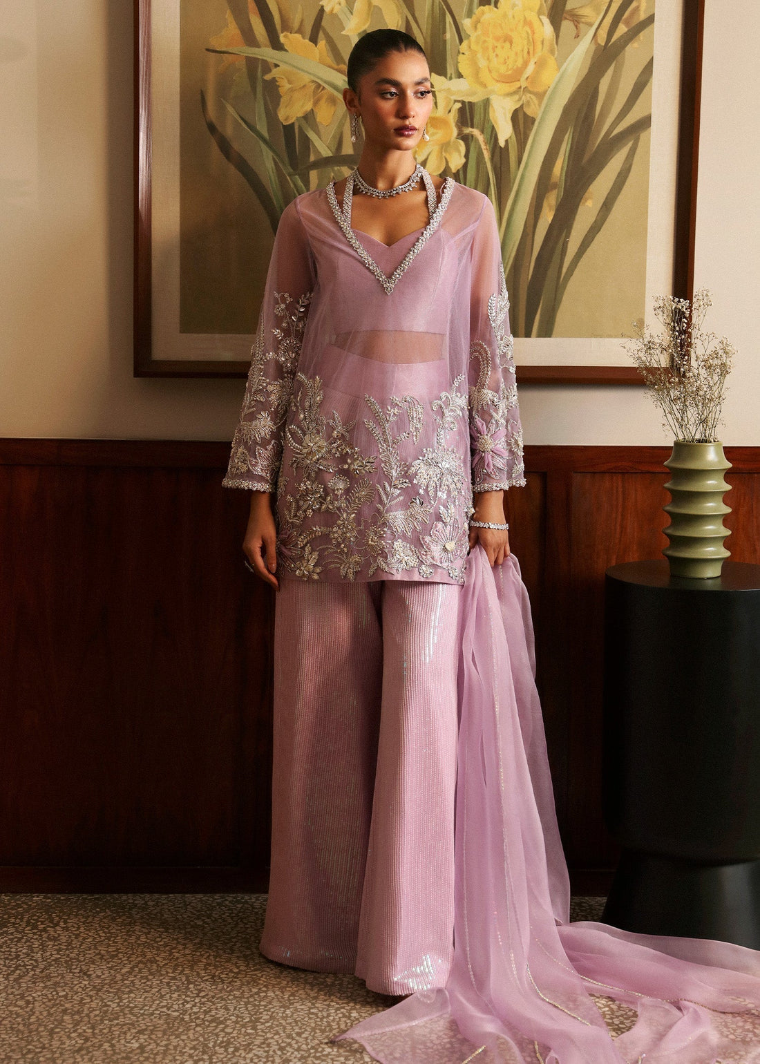 Sadaf Fawad Khan | Late Checkout at the Fred | Purple Charm - House Of Anaya