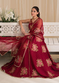 Sadaf Fawad Khan | Lyla Festive Pret | Deep Rose - House Of Anaya