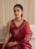 Sadaf Fawad Khan | Lyla Festive Pret | Deep Rose - House Of Anaya
