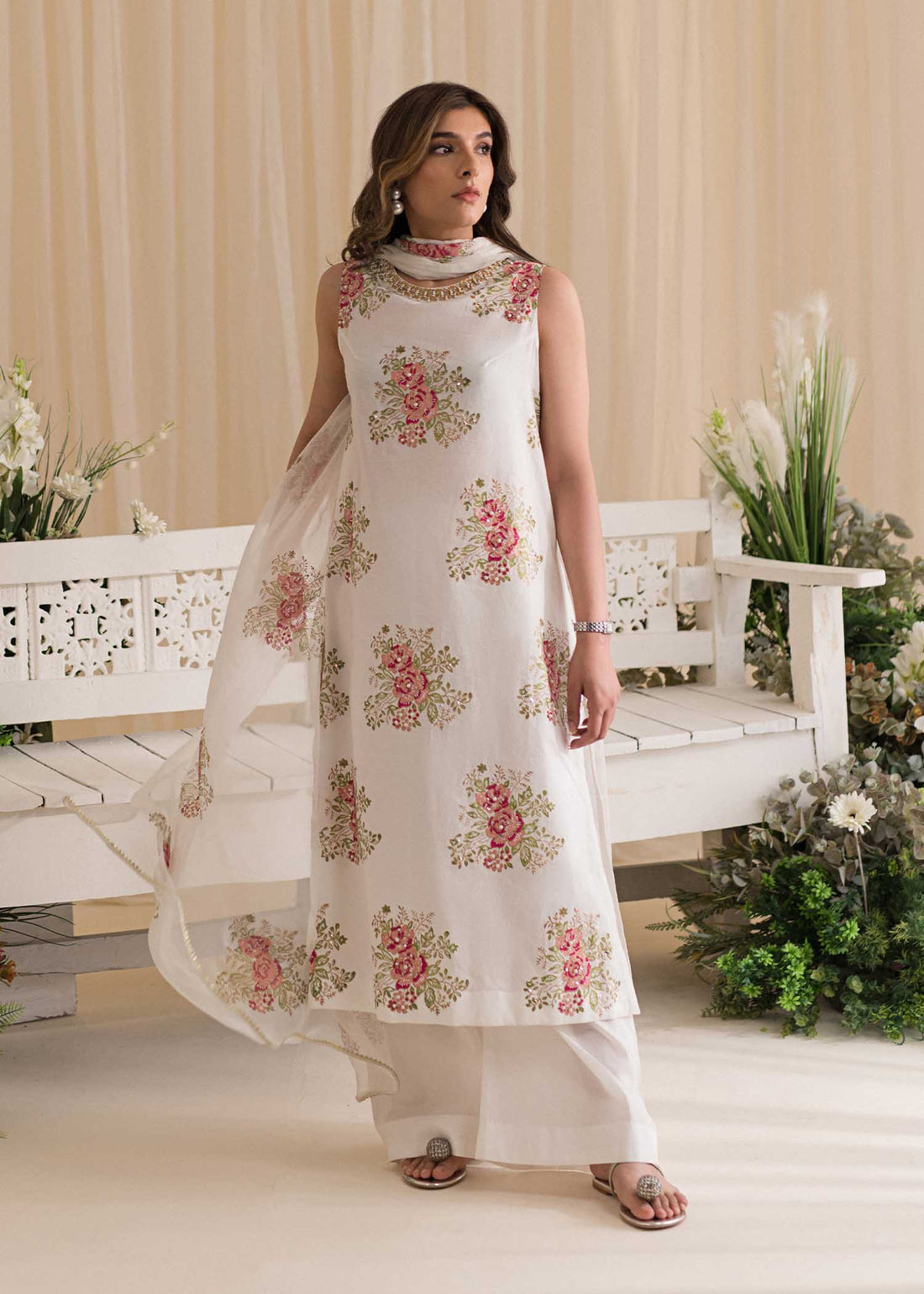 Sadaf Fawad Khan | Lyla Festive Pret | Tea Rose