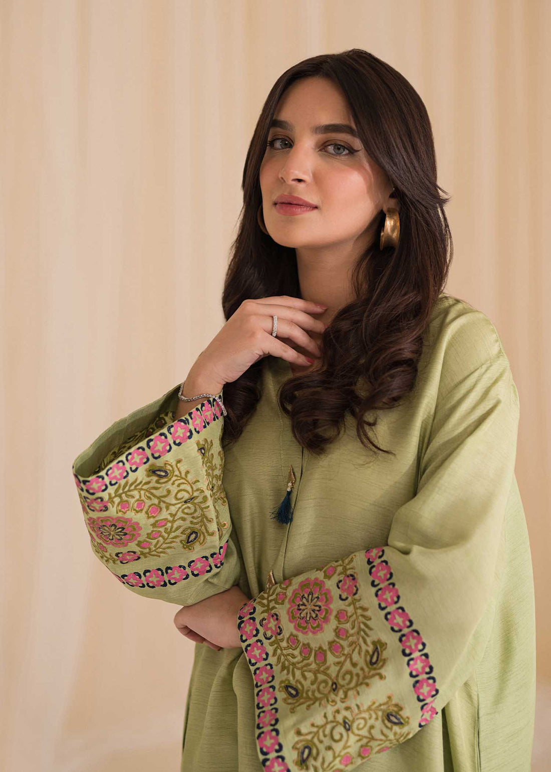 Sadaf Fawad Khan | Lyla Festive Pret | Moss - House Of Anaya
