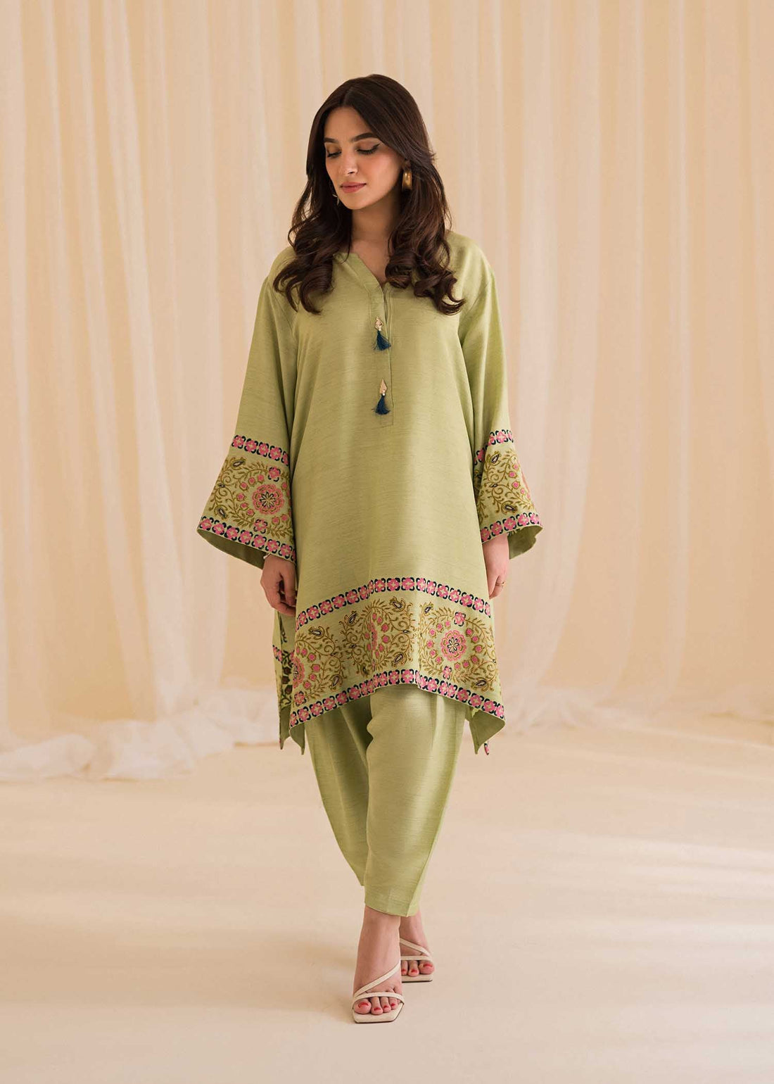 Sadaf Fawad Khan | Lyla Festive Pret | Moss - House Of Anaya