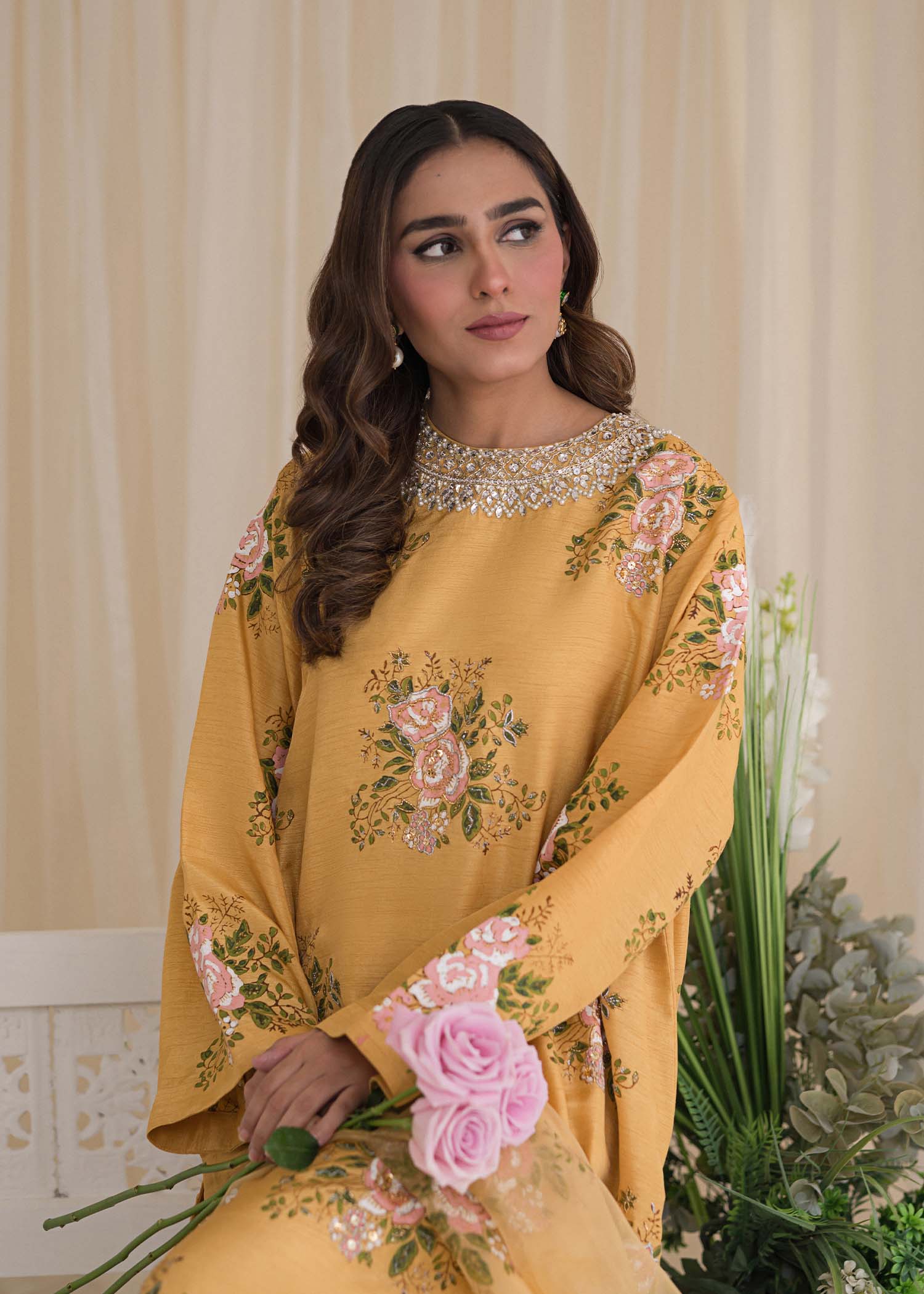 Sadaf Fawad Khan | Lyla Festive Pret | Lemon Zest - House Of Anaya