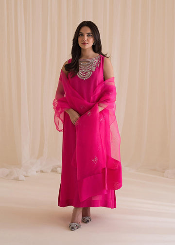 Sadaf Fawad Khan | Lyla Festive Pret | Vantine Fuchsia - House Of Anaya