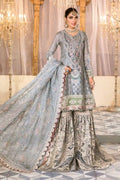 Maria B | Embroidered Collection 22 | Pearl Blue and Ash Pink (BD-2403) - House Of Anaya