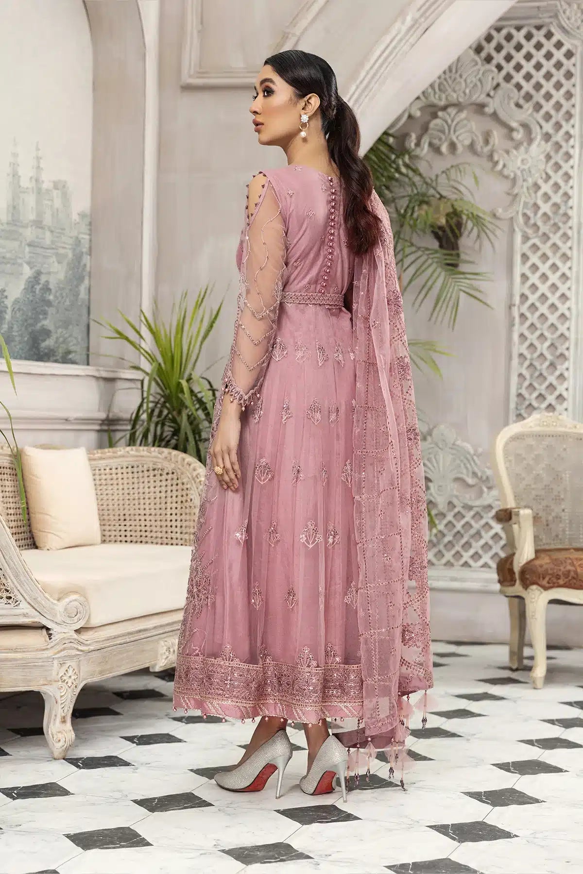 Alizeh | Embroidered Chiffon | Mahpera - House Of Anaya