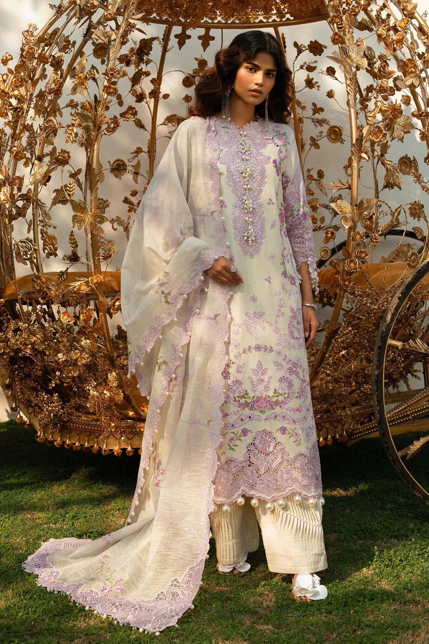 Sana Safinaz | Luxury Collection 24 | L241-004B-3CV - House Of Anaya
