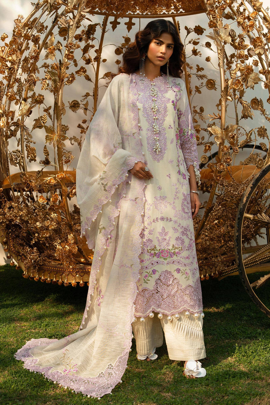 Sana Safinaz | Luxury Collection 24 | L241-004B-3CV - House Of Anaya
