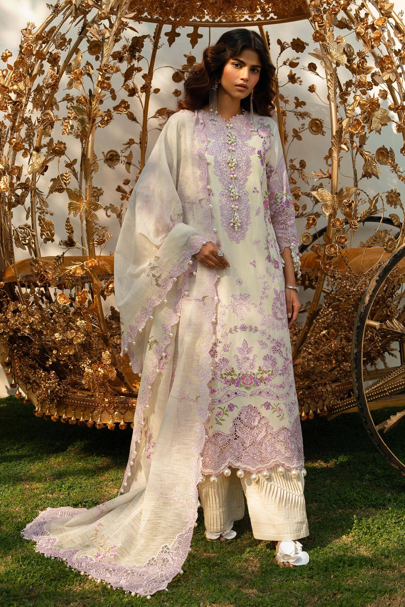 Sana Safinaz | Luxury Collection 24 | L241-004B-3CV - House Of Anaya