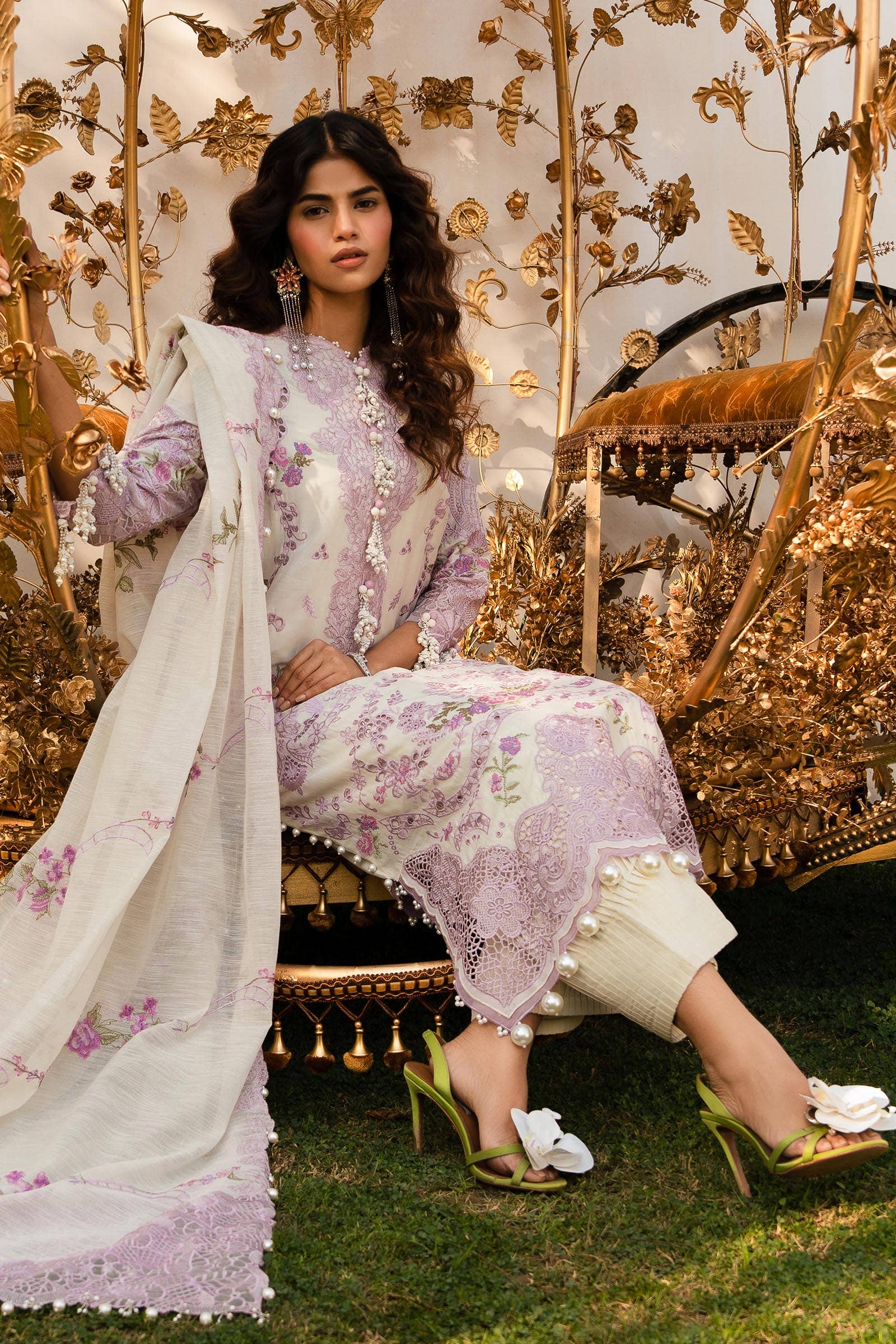 Sana Safinaz | Luxury Collection 24 | L241-004B-3CV - House Of Anaya