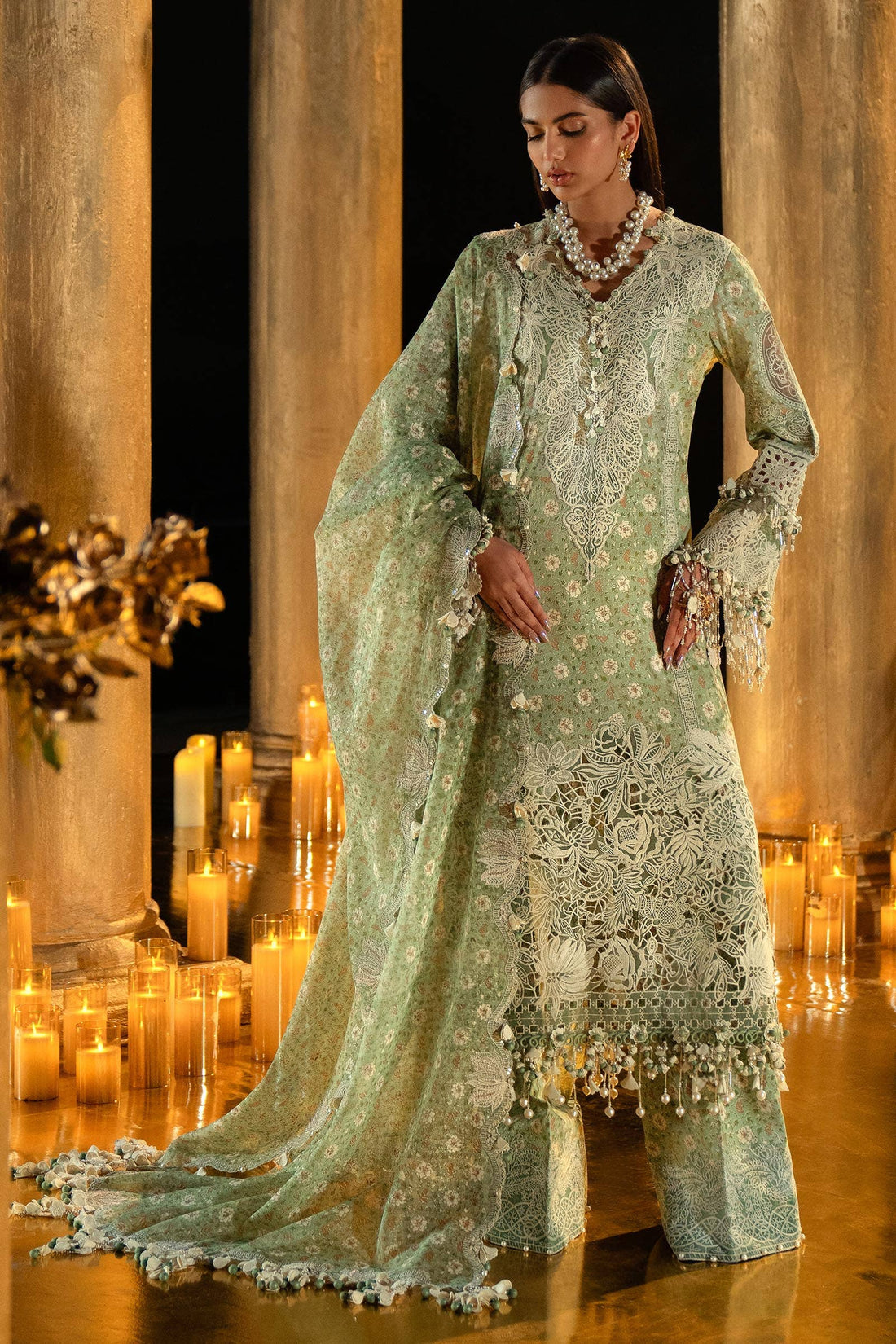 Sana Safinaz | Luxury Collection 24 | L241-005B-3CU - House Of Anaya