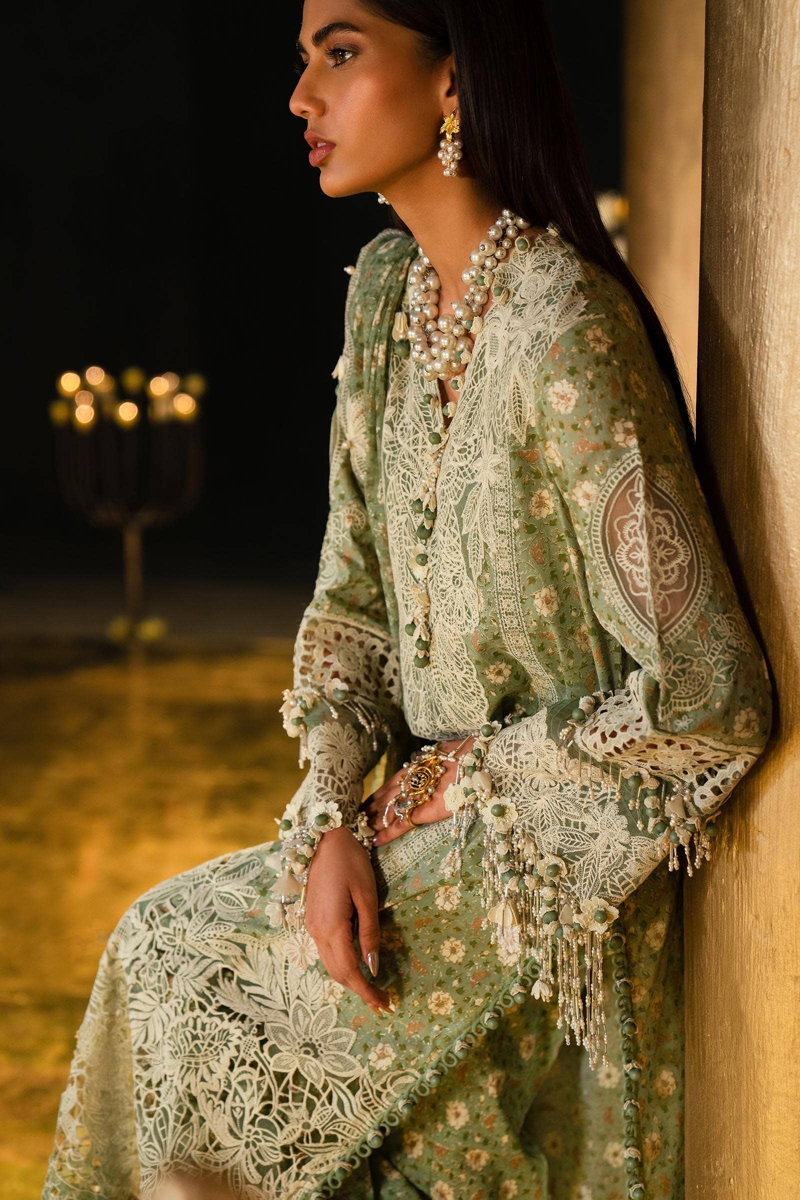 Sana Safinaz | Luxury Collection 24 | L241-005B-3CU - House Of Anaya