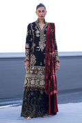 Sana Safinaz | Winter Shawl 24 | S241-001A-3CP - House Of Anaya