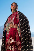 Sana Safinaz | Winter Shawl 24 | Velvet V241-002-3CP - House Of Anaya
