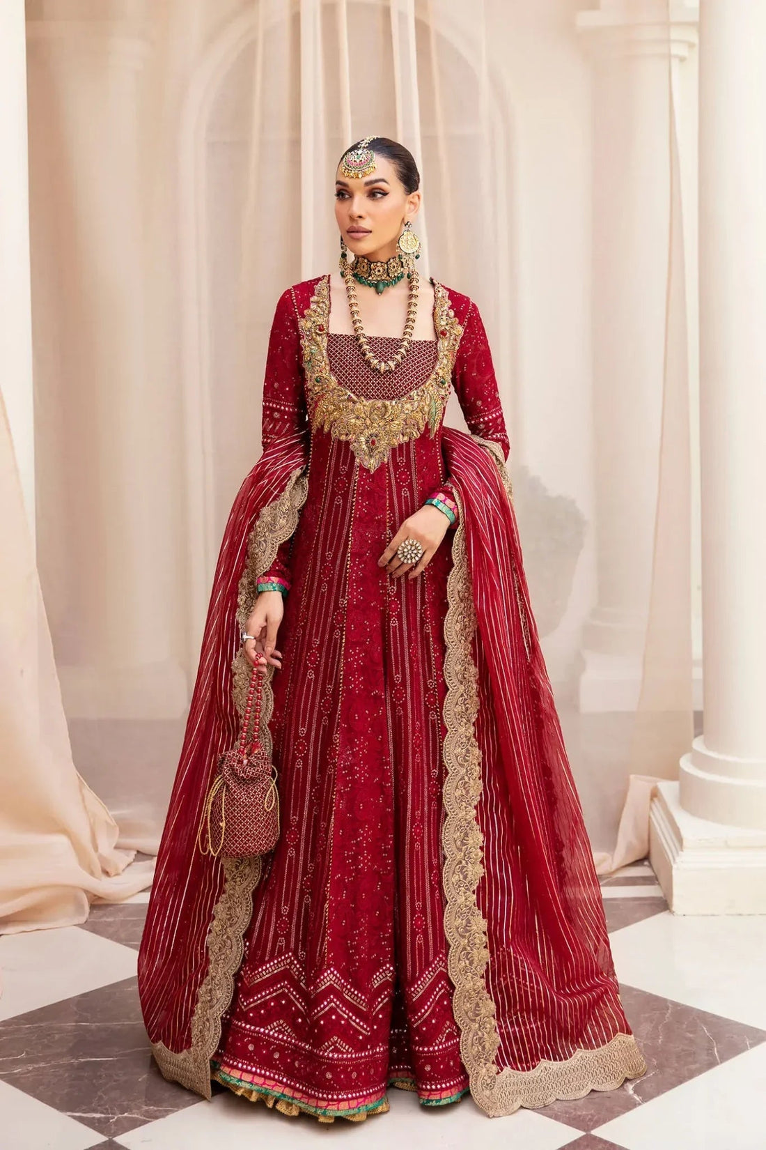Musferah Saad | Symphony Wedding Formals | Scarlet Elegance