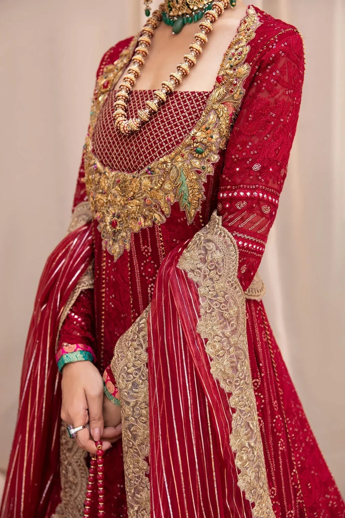 Musferah Saad | Symphony Wedding Formals | Scarlet Elegance