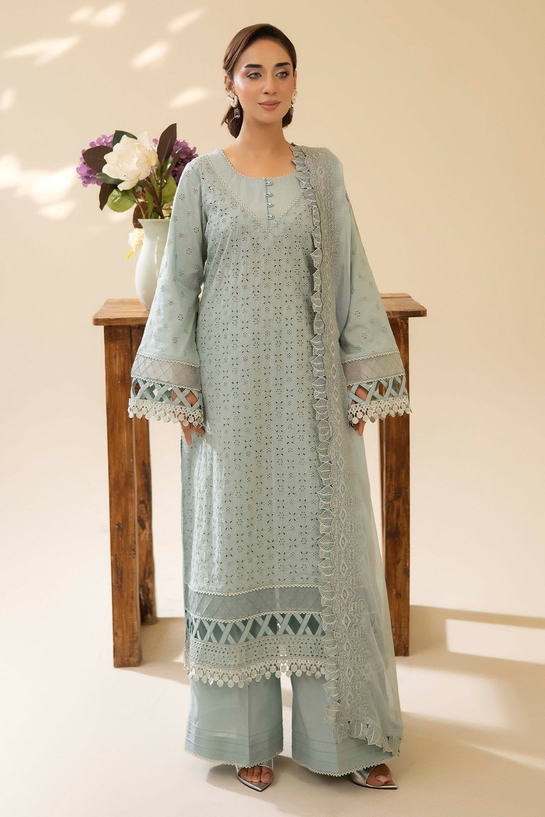 Adans Libas | Chikankari Lawn | CHIKANKARI LAWN-16 - 1