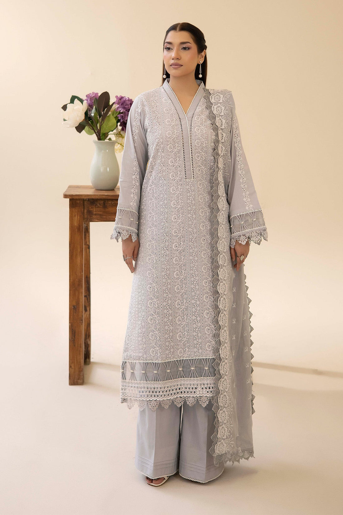 Adans Libas | Chikankari Lawn | CHIKANKARI LAWN-04 - 1