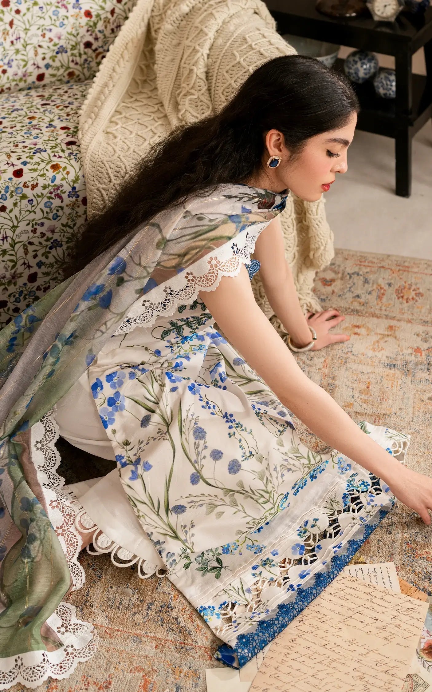 Asifa and Nabeel | Meraki Vintage 25 | Shabnam (MVL25-13) - House Of Zarish