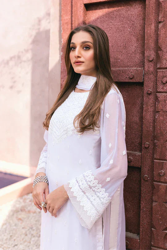 Azure | Embroidered Ensembles 3 Pcs | Snow Haze - House of Zarish