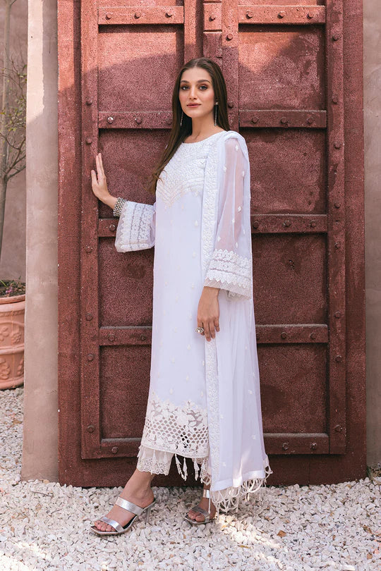 Azure | Embroidered Ensembles 3 Pcs | Snow Haze - House of Zarish
