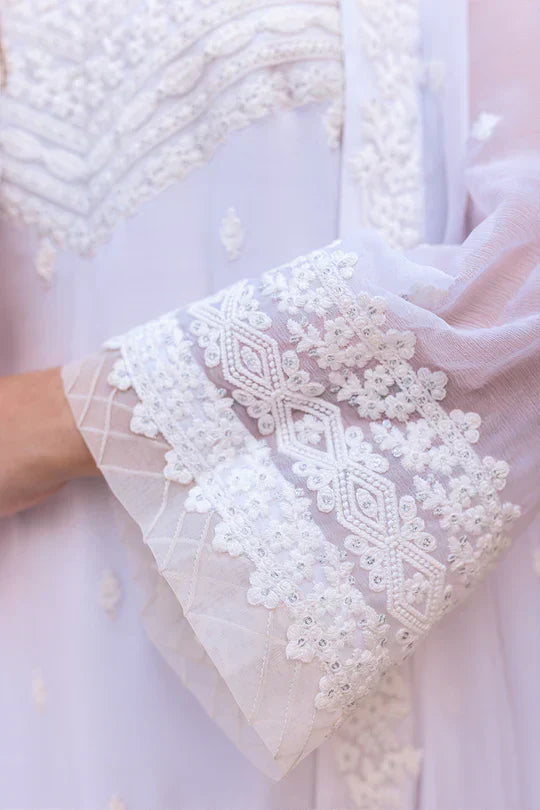Azure | Embroidered Ensembles 3 Pcs | Snow Haze - House of Zarish