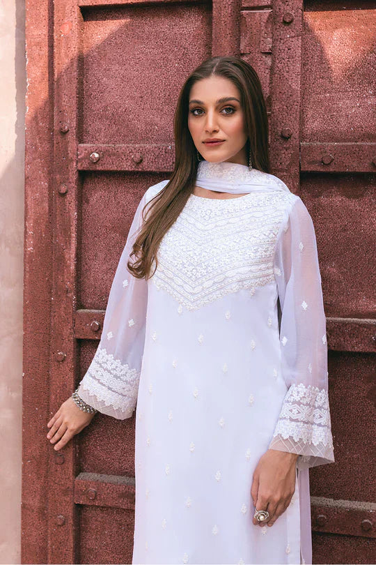 Azure | Embroidered Ensembles 3 Pcs | Snow Haze - House of Zarish