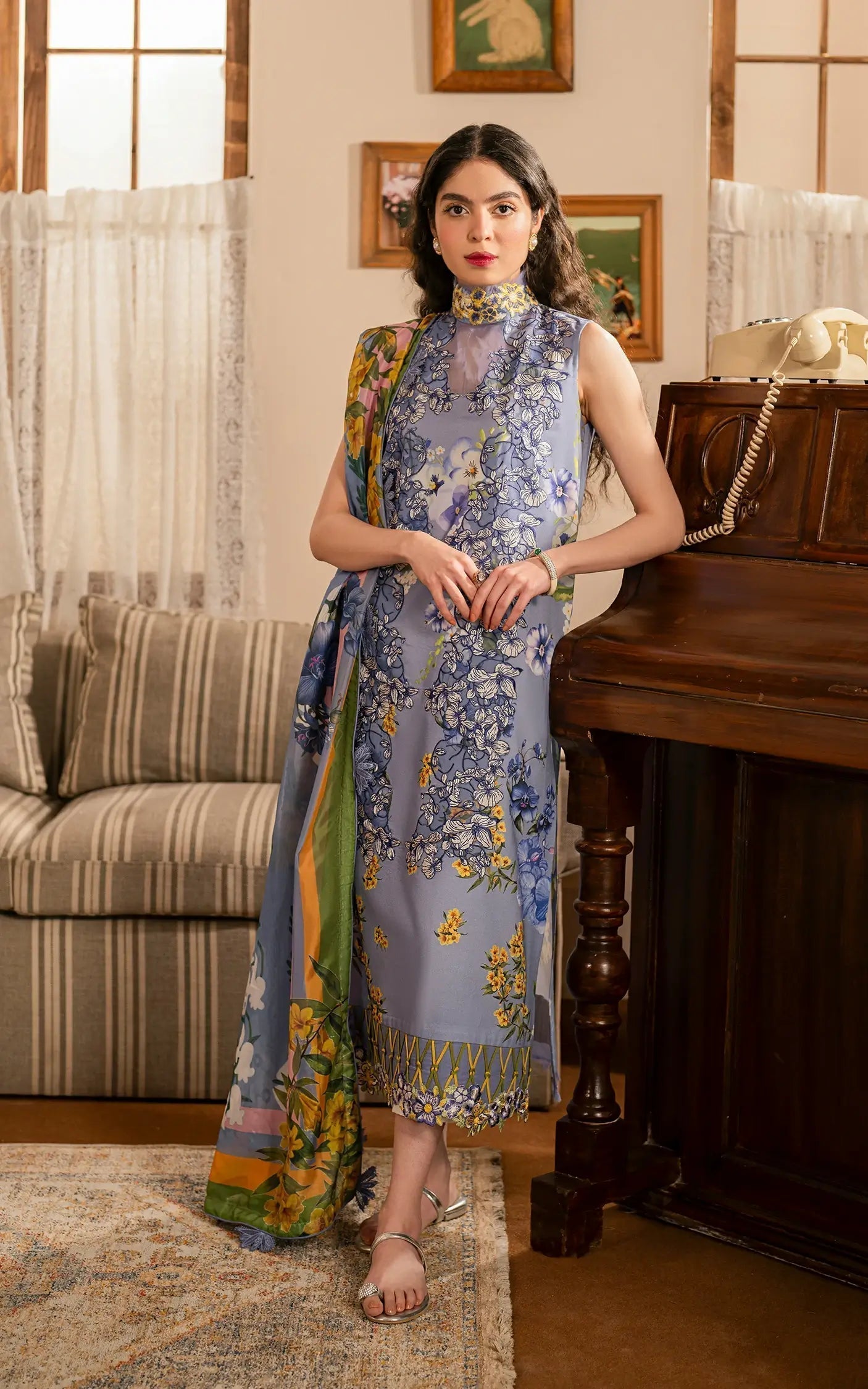 Asifa and Nabeel | Meraki Vintage 25 | Sunehri (MVL25-02) - House Of Zarish