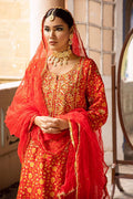 The Pink Tree Company | Wedding Wear | TANGERINE IN RED - House of Zarish