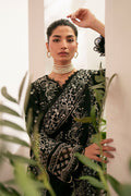 Saffron | Mystere Festive Lawn | Ebony