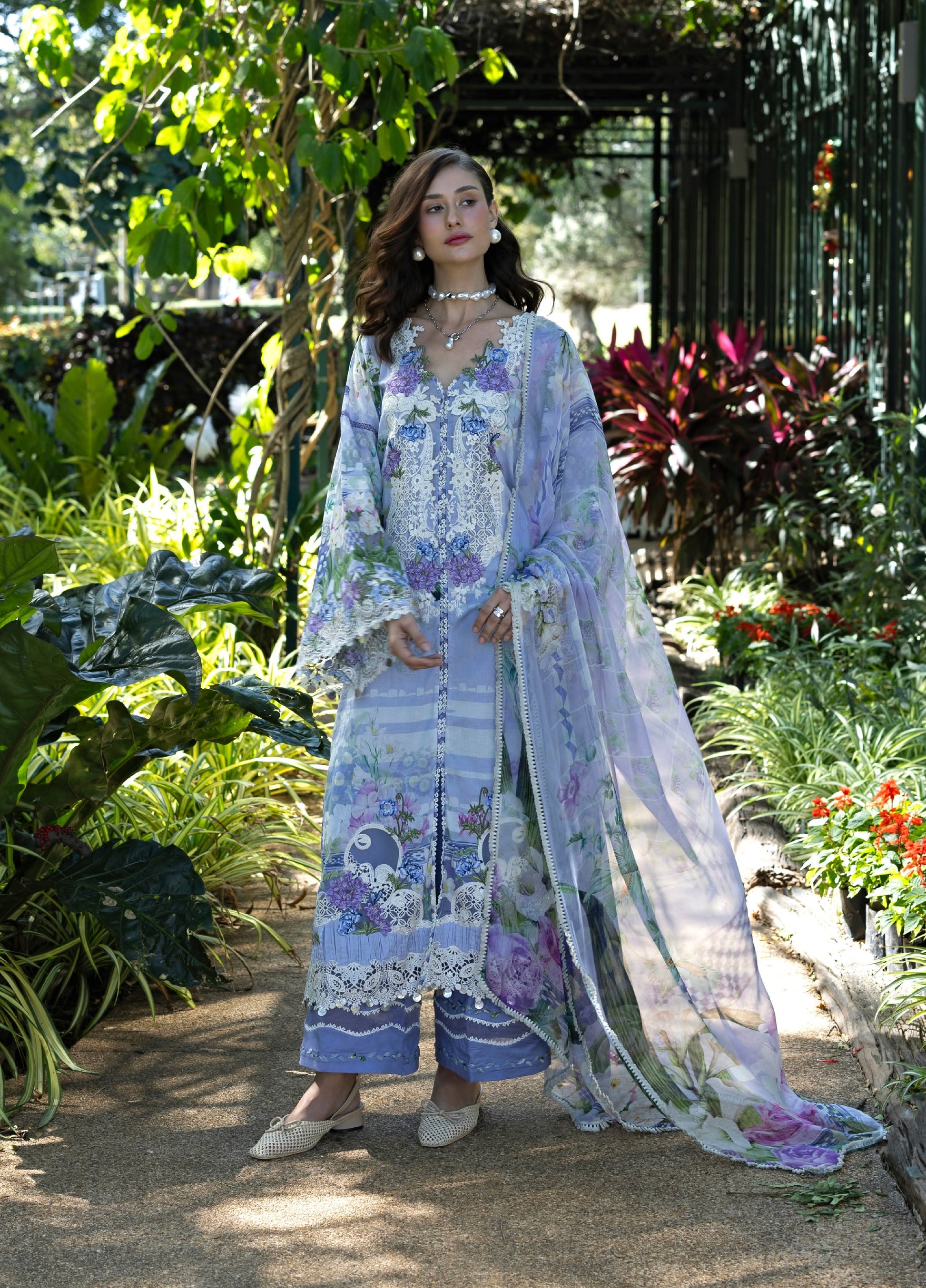 Elaf Premium | Eid Lawn'26 | ESA-6A MOONLIT PETALS