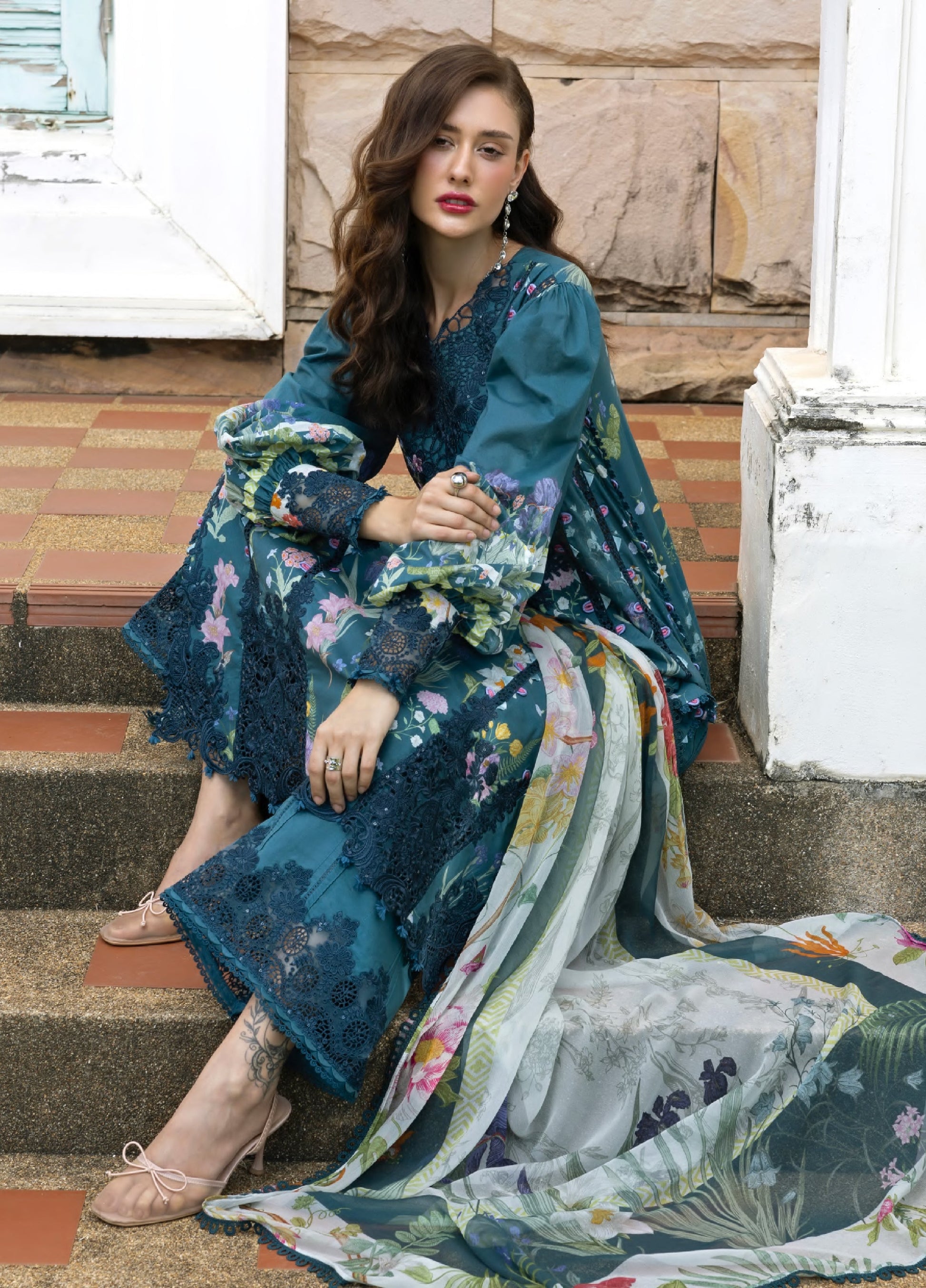 Elaf Premium | Eid Lawn'26 | ESA-5A OCEANA VEIL
