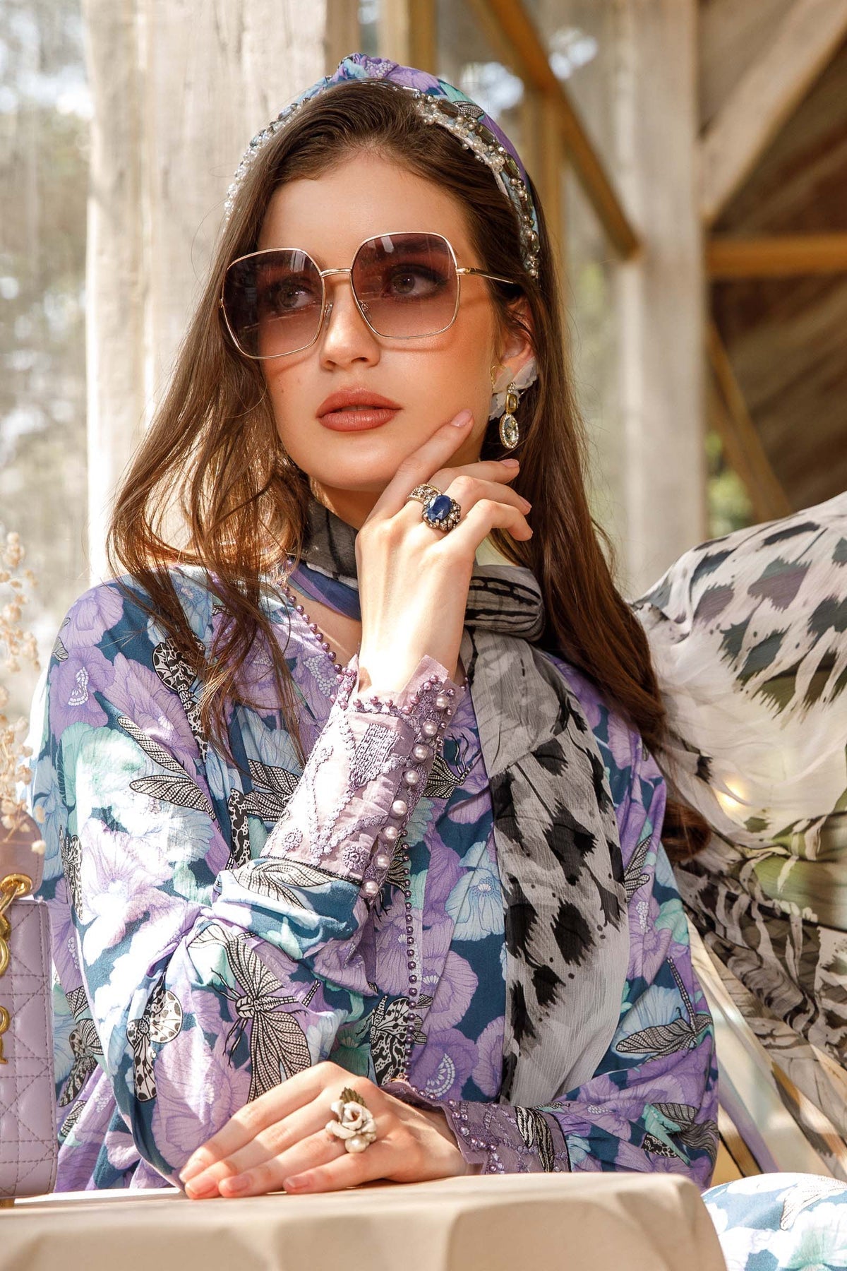 MARIA B DIGITAL LAWN D-96039 C - Riwayat-e-khas