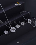 Snowflake Pendant Set - House Of Zarish