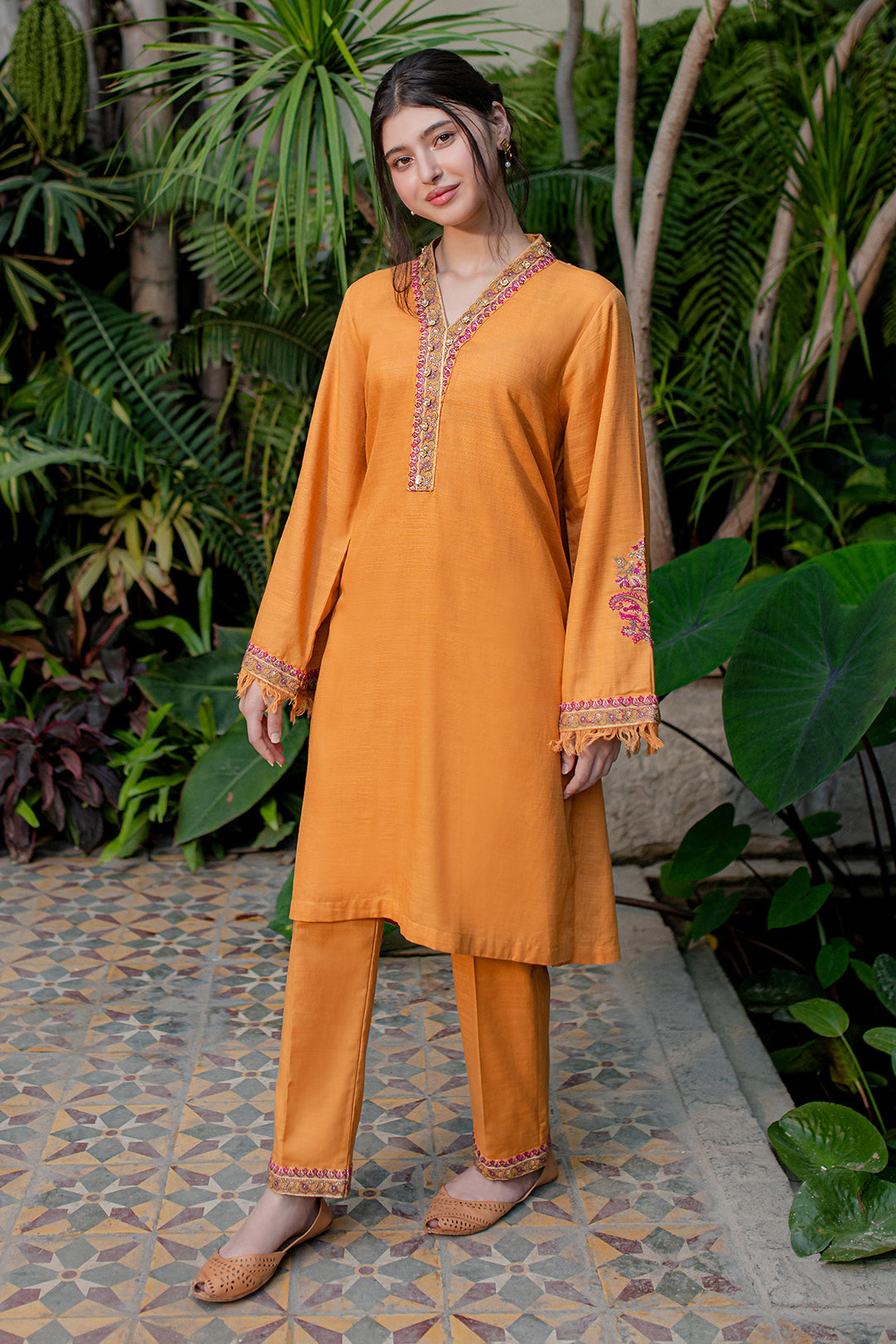 Zellbury | Winter Pret | Embroidered Kurta Trouser - 1289 - House Of Zarish